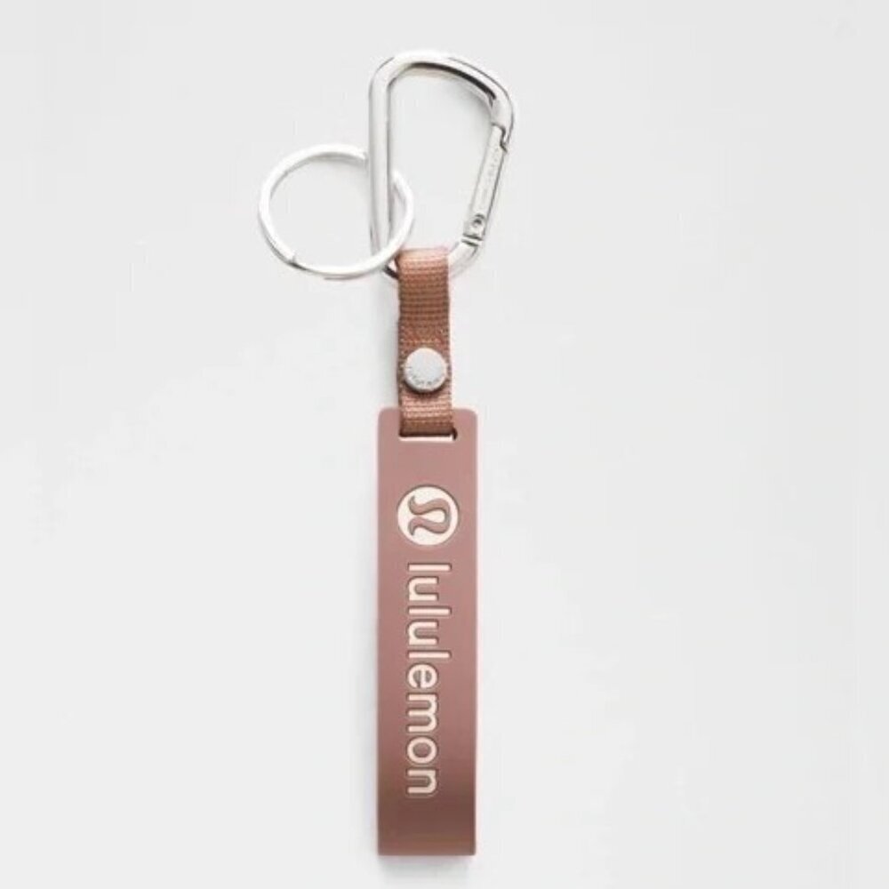 NWT Lululemon Silicone Keychain - Spiced Chai/Light Ivory